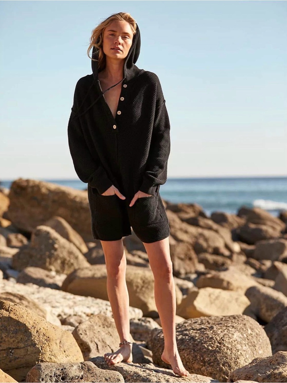 NWT FREE PEOPLE Ryleigh Sweater Romper oversized